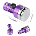 Miniatyrbild 1 av 2: 4PCS Aluminium Magnetisk Stealth Osynlig Kaross Postfäste för SCX10 4WD 1:10 RC Bil Lila