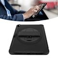 Miniatyrbild 1 av 8: Tabletfodral Hård PC Exakta Utskärningar Handrem 360 Graders Ställ 3 Lager Fodral för IOS Tablet 10:e Gen 2022 Svart