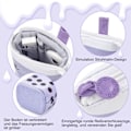 Miniatyrbild 4 av 5: Case Zip, 2 i 1 case och pennhållare, case flickor, case, teleskopiskt case, pennhållare för tonåringar, studenter, persikamjölk