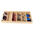 Miniatyrbillede 1 af 2: 6 Gitter Solbriller Display Box Smykker Display Organizer Bakke