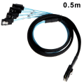 Miniatyrbilde 2 av 8: Mini SAS SFF-8087 til 4SATA harddisk datakabel