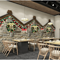 Miniatyrbild 2 av 4: Lysande Julkrans, Konstgjord Gren Tallbarrskrans med LED-ljusslinga, Premiumkvalitetsdekoration för Inomhus Utomhus Högtid