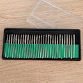 Miniatyrbild 1 av 2: 30PCS Diamant Skaft Slipning Rotary Borr Bits Set Glas Jade Smycken Gravering Snidning Verktyg