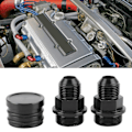 Miniatyrbillede 5 af 8: Bagagerumsventilationsfittings Prop M28 til 10AN Adapter Tilbehør Passer til Honda B16 B18C Sort