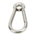 Miniatyrbillede 7 af 8: 10 stk. Snap Hook Fjeder Karabiner Klips Spænde Rustfrit Stål til Camping Klatring Hængning M5