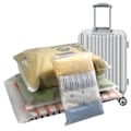 Miniatyrbilde 1 av 7: 12 stk. Reiseoppbevaringspose, Gjenbrukbar Ziplock-pose, Plast Glidelåsforseglet Klærpose, Frosted Vanntett Multifunksjonell Bagasjeoppbevaringspose,