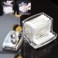 Miniatyrbilde 2 av 7: Akryl Q-tips holder for Q-tips bomullsdotter, Q-tips