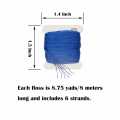 Miniatyrbillede 5 af 8: Broderi Floss96 Farver Venskabsarmbånd Snor inkluderer metallisk tråd，broderitråde med Organizer opbevaringsboks - Korsstingssæt