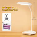 Miniatyrbillede 5 af 5: Trådløs USB genopladelig bordlampe 40 LED 2 3200mah batterier, berøringslys 3 farver 6 dæmpbar tilstand, hukommelsesfunktion, børns læsebordlampe