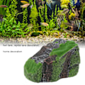 Miniatyrbillede 8 af 8: Krybdyr skjulested hule harpiks skildpadde hule soling platform akvarium dekor til gecko edderkopper frøer skildpadder