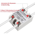 Miniatyrbilde 4 av 5: Enfasig SSR-40DA 40A Solid State Relay DC-AC
