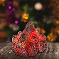 Miniatyrbilde 2 av 5: 1 stk. Kunstig LED-peis med brennende trekull, realistisk vedkubbe med glødende flamme, flammefri peislys for hjemmet, innendørs, stue