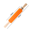 Miniatyrbilde 2 av 5: Silikonkjevle for baking - Non-stick overflate i tre