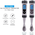 Miniatyrbild 2 av 5: 4 i 1 Digital Vatten Testare SALT TDS SG Temp Mätare Hög Precision Vatten Kvalitet Test Mätinstrument för Drick Vatten Simbassäng Akvarium