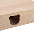 Miniatyrbillede 3 af 8: Hamsterhus Holdbar Træstamme Flytbart Tag 6 Soveværelser Kæledyr Skjulested Hus til Kæledyr Sover og Bevæger Sig