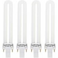 Miniatyrbilde 1 av 5: --4 stk U-formet erstatning 9W 365nm UV-lysrørpære for hjem UV-lampe lys neglkunst DIY