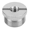 Miniatyrbillede 2 af 8: 1/4 Hun til 5/8 Han Skrueadapter Overflade Anodisering Behandling Durbale Mic Tråd AdapterSølv F14A