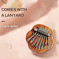 Miniatyrbillede 4 af 5: Mini Kalimba 8 Tangenter Tommelfingerklaver Sød Bærbar Fingerklaver Træ
