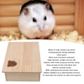 Miniatyrbillede 7 af 8: Hamsterhus Holdbar Træstamme Flytbart Tag 6 Soveværelser Kæledyr Skjulested Hus til Kæledyr Sover og Bevæger Sig
