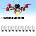Miniatyrbild 4 av 8: 10 st Distanshållare i Aluminiumlegering, Trådad Rund Kolonn, Avståndshållare för Quadcopter DIY-modell M4x0.7mm16mm