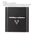Miniatyrbillede 8 af 8: Ethernet Splitter RJ45 Netværksport 1 til 2 Port Aluminiumlegering Gigabit Netværksswitch 1000Mbps
