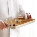 Pikkukuva 4 / 5: Puinen teelauta japanilainen yksinkertainen tarjotin kotihotelli vesikuppi