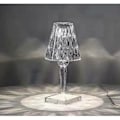 Miniatyrbillede 4 af 5: Nattlampe, akryl bordlampe, genopladelig projektionslampe til sengebord, italiensk design Kartell (én stk.)