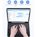 Miniatyrbild 5 av 6: Tangentbord för nya iPad Pro 12.9 2021/2020/2018, QWERTY bakgrundsbelyst trådlöst Bluetooth tangentbordsfodral för iPad pro 12.9 tum 5:e/4:e generationen/3:e generationen