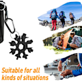 Miniatyrbild 5 av 6: Presenter för män - 18-i-1 Snowflakes Multi-Tool, Prylar för män, Silber & Schwarz