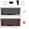 Miniatyrbild 3 av 8: Ultra tunn tangentbordsöverdragsskydd för MacBook Air/Pro13\" och 15\"