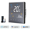 Miniatyrbillede 2 af 5: Termostat til elektrisk gulvvarme, anvendelig område 16A AC 95-240V sort (med 1 ekstern sensor på 2,5 m) WiFi smart