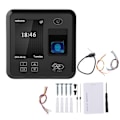 Miniatyrbillede 2 af 6: TCP IP 2,4 tommer TFT 125KHZ Fingeraftryk RFID Kort Tidsregistrering Maskine Adgangskontrolsystem