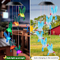Pikkukuva 5 / 5: Kolibrin/Perhosen väriä vaihtava LED-aurinkokello