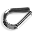 Pikkukuva 1 / 5: Lankalukot vaijerille 4mm ruostumaton teräs [20 kpl] A4 AISI316 Inox |HEAVYTOOL
