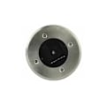 Miniatyrbillede 5 af 5: Sæt med 6 solcelledrevne LED-spotlights indbygget i jorden - Rund - Diameter: 85 mm - Udendørs modstandsdygtig over for basen - Rustfrit stål front - 6 sol