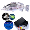 Miniatyrbild 1 av 10: Elektrisk bete simmande robotsegment fiskebete USB-laddning simbete