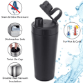Miniatyrbillede 3 af 5: Rustfrit Protein Shaker Flaske i Rustfrit Stål - Holder Drikke Varme/Kolde