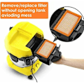 Miniatyrbilde 5 av 5: 3-pakning med flate plissert filter til Karcher MV4 MV5 MV6 WD4