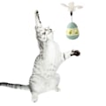 Miniatyrbild 7 av 8: Kattgodis Dispenser Leksak med Fjäder Interaktiv Förhindra Tippning Katt Långsam Matare Pusselboll Gul Grön