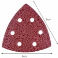Miniatyrbild 2 av 5: Delta-slippappar 50 st 6 hål 90 x 90 x 90 mm korn 40 för deltaslipmaskiner Slippapper Slippapper