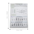 Miniatyrbillede 6 af 8: Trompet Akkorddiagram Fingerplacering Note Musik Instrument Reference Guide til Hjemme Undervisning Lille