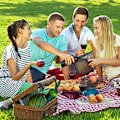 Miniatyrbillede 2 af 5: Picnic tæppe vandtæt sandal fleece 200 x 200 udendørs camping tæppe, strandtæppe