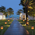 Miniatyrbillede 7 af 8: kefflum 4x Solar Flammenlicht Solar Gartenleuchten 96 Led