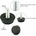 Miniatyrbillede 4 af 5: 20 stk. Justerbare møbeljusteringsfødder Justerbar fod Møbelglide Ben Bordben Stol Base Beskyttelse Gulvskrue Glide 18mm x M6 x 20mm