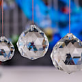 Miniatyrbillede 5 af 5: 60mm 1 stk. Klar Glas Krystalbold Prisme Vedhæng Solfanger