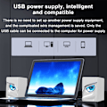 Miniatyrbillede 5 af 8: Kablet desktop laptop subwoofer