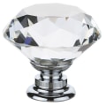 Miniatyrbilde 2 av 7: Krystallglass skap skuffeknapp diamant skuffedør knotter