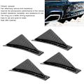 Miniatyrbillede 4 af 5: 4 stk. Bagagerums Spoiler Kit Splitter med Skruer Diffusor Biltilbehør Universal Kulfiber Stil