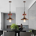 Miniatyrbillede 4 af 5: MAGIC Industrielle Pendellampe E27 Bronze Wasserrohr
