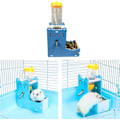 Miniatyrbild 6 av 7: 2 i 1 Hamster Hängande Vattenflaska, Automatisk Vattendispenser för Husdjur med Bas